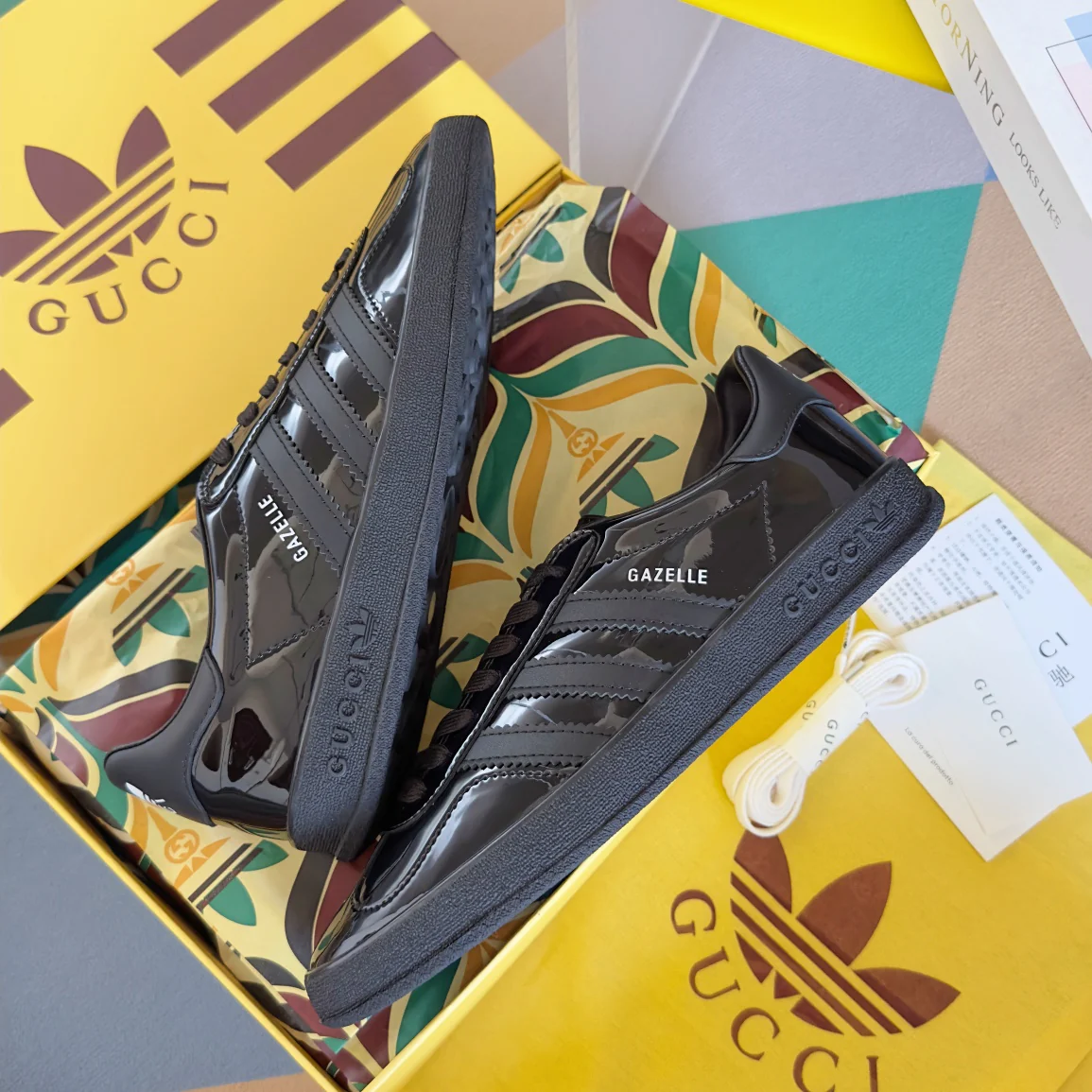 Скейтбордистские кроссовки Gucci 2024 - черные