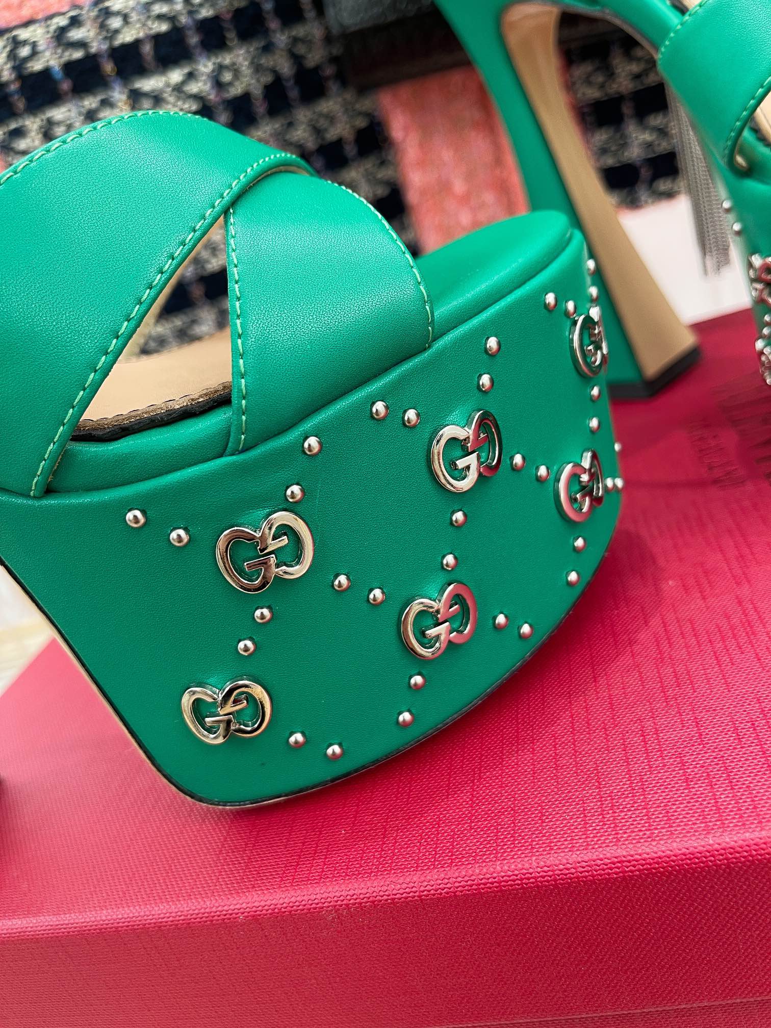 Gucci - Туфли на высоком каблуке - Зеленые