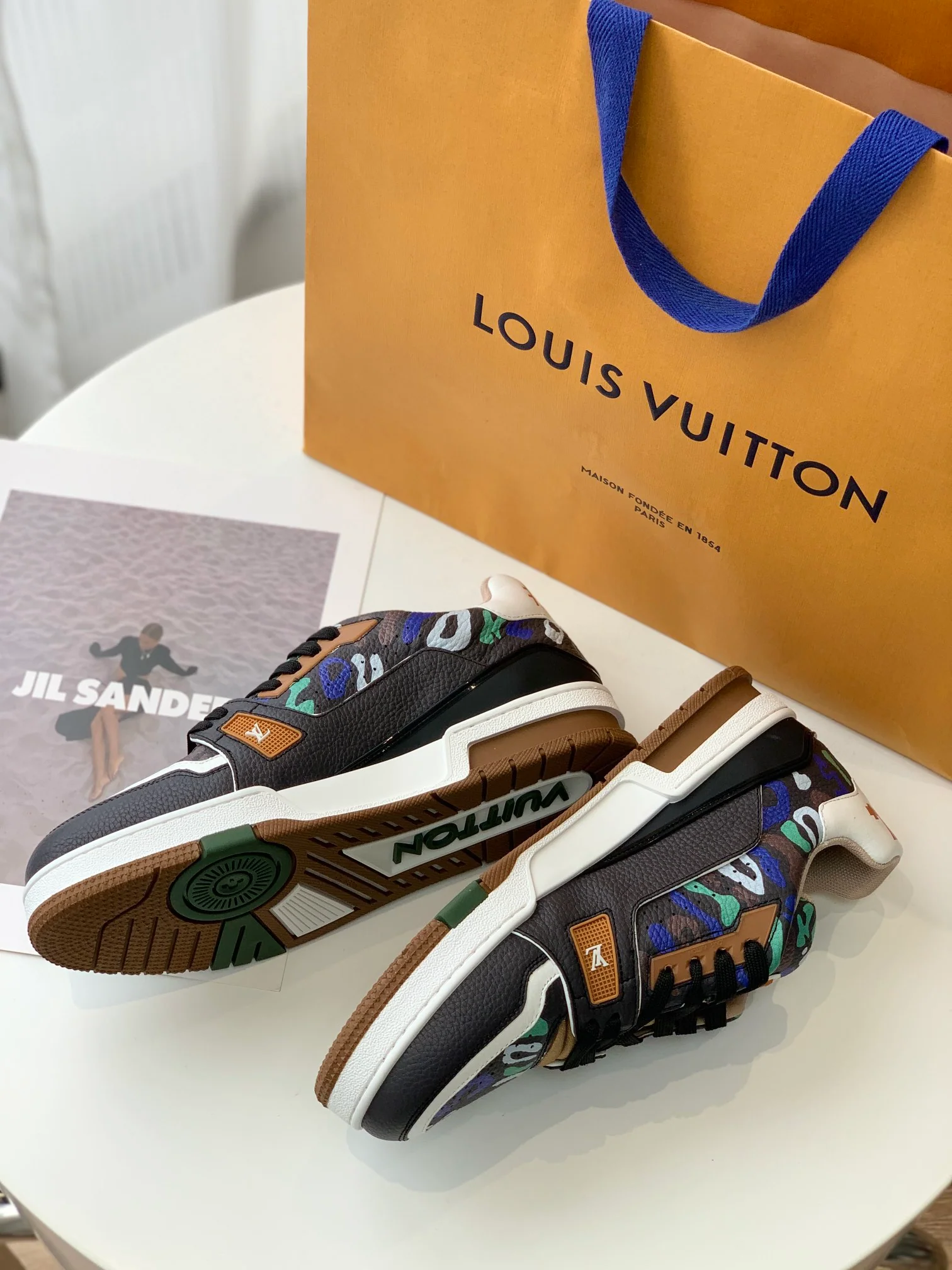 Кроссовки LV Trainer Series - Унисекс - Камуфляж - 1