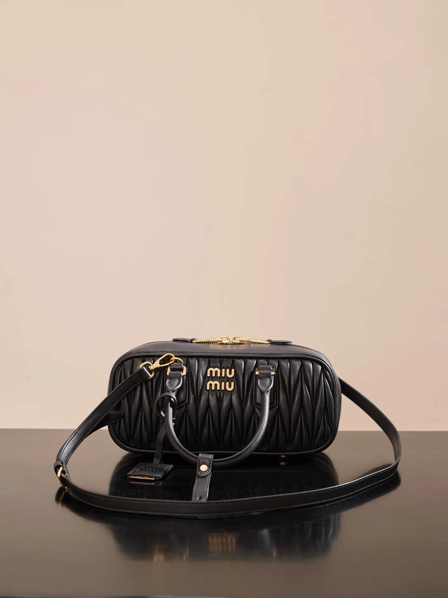 Miu Miu-5bb148m1300-??????-??????-Medium-Black