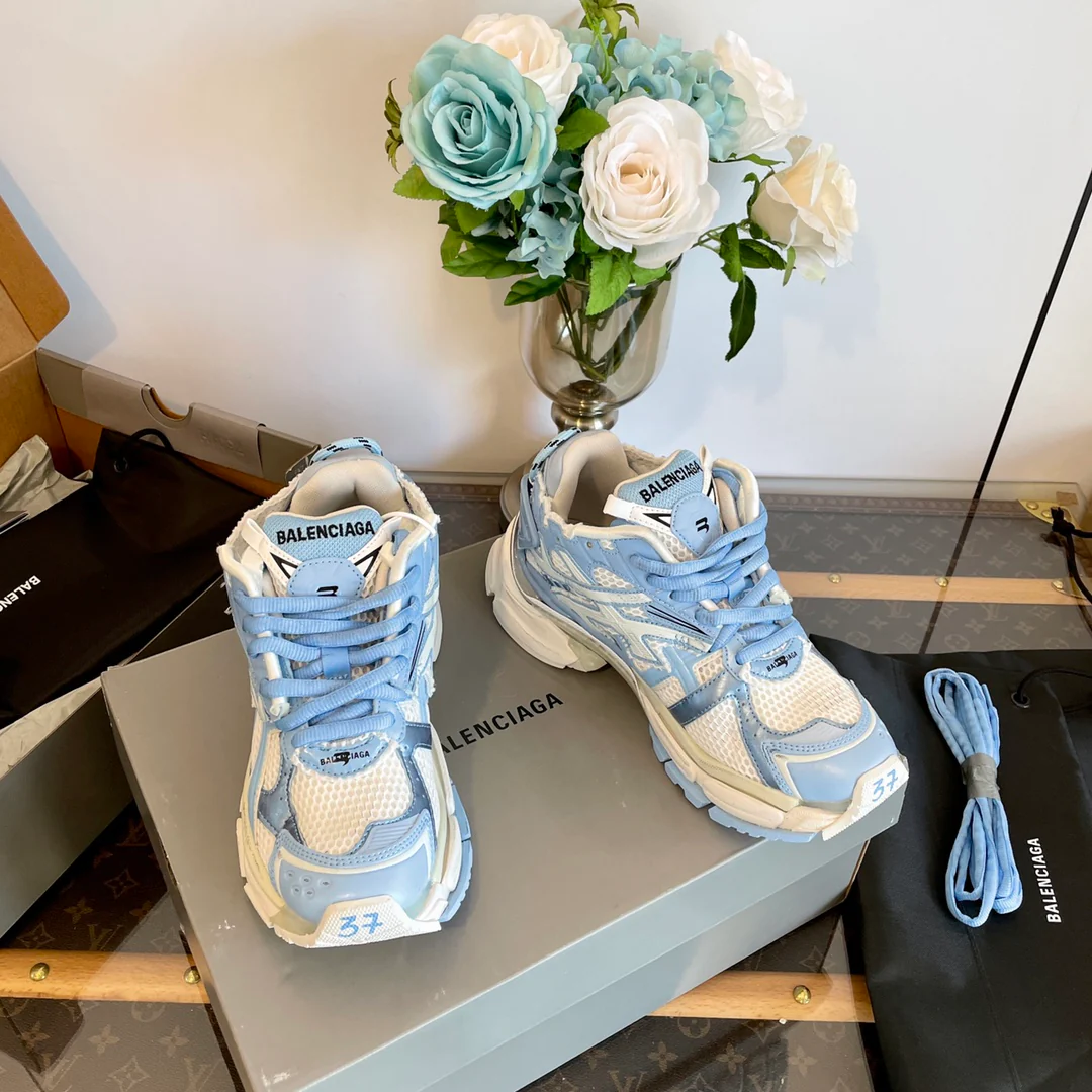 Кроссовки Balenciaga 7th Generation Retro Dad Sneakers - белые и синие