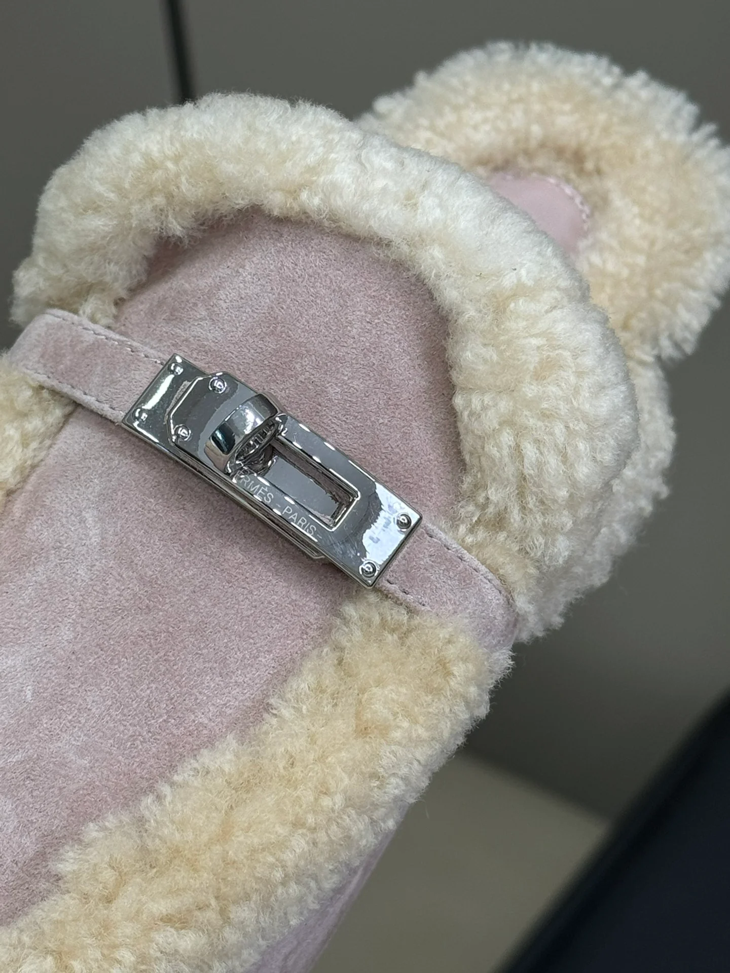 Кашемировые тапочки Hermes 2024 - розовые