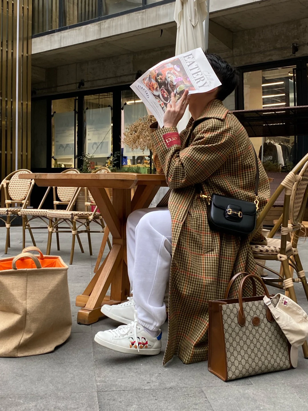 Сумка-седло Gucci 1955 из натуральной кожи с пряжкой в ??виде подковы - 1 шт.