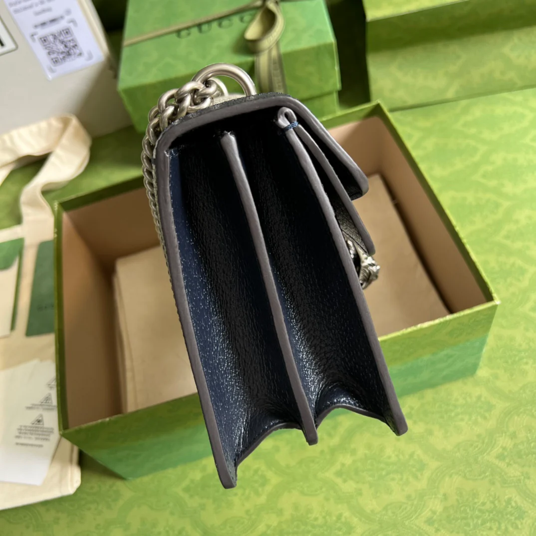 Сумка Gucci Dionysus через плечо - 28x18x9 см - Черная