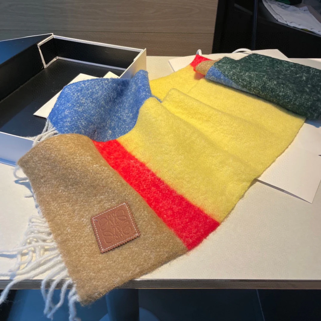 Кашемировый шарф Lolwei с принтом - 30 см - 168 см