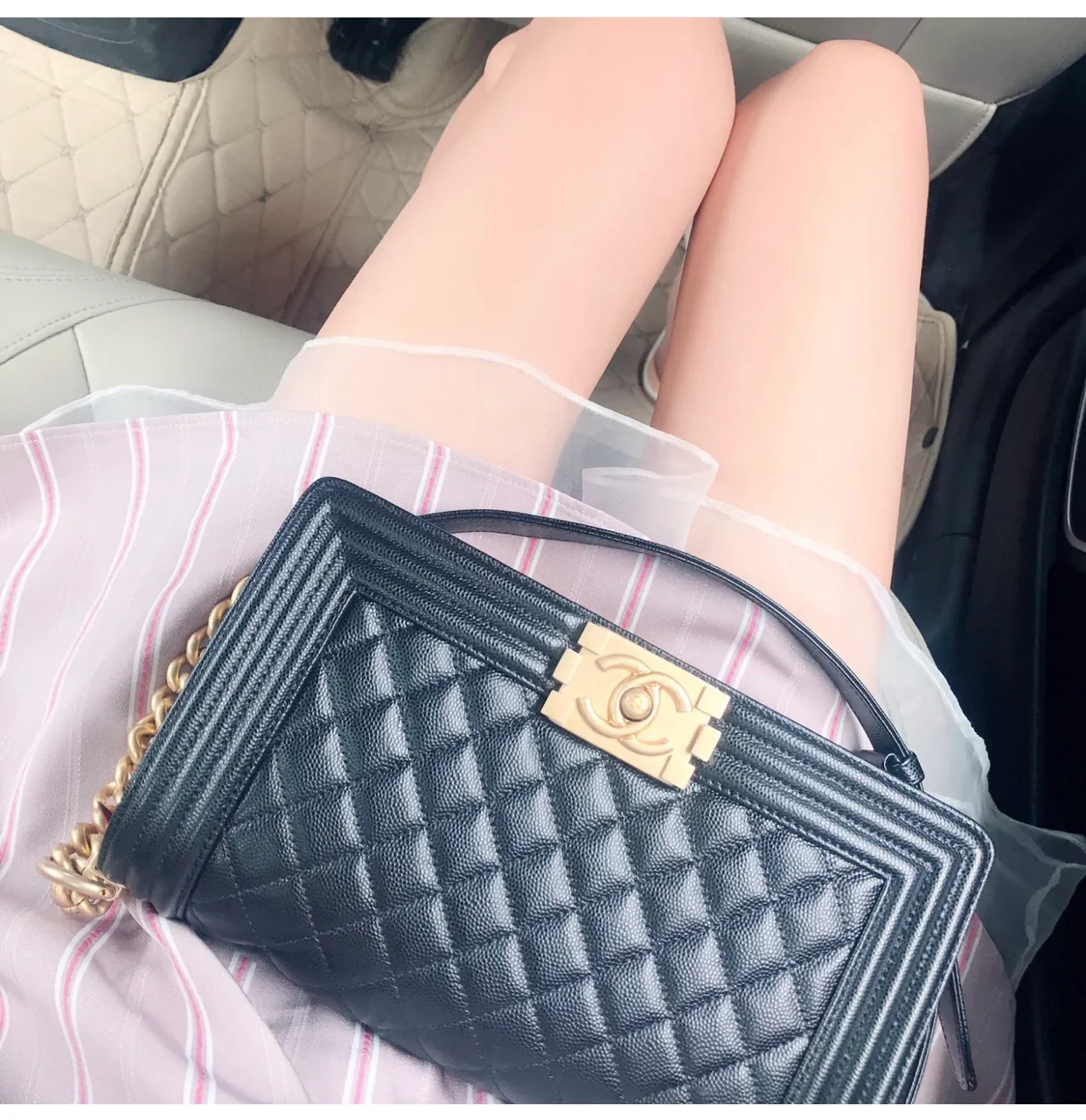 Chanel Le Boy Crystal Edition, узор 