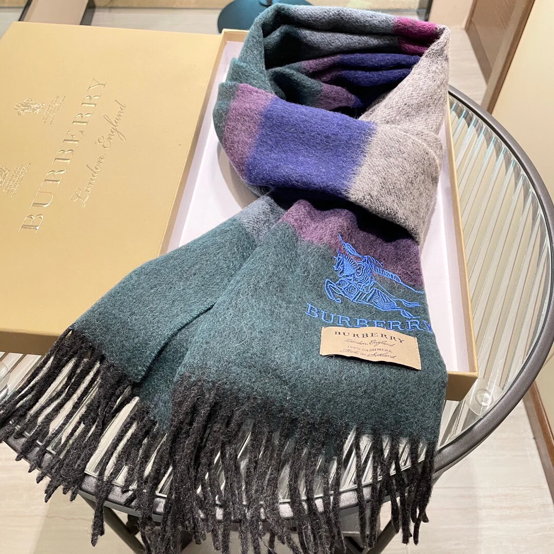 Кашемировый шарф Burberry с градиентным рисунком - 32 см - 200 см - 100 см - Кашемир