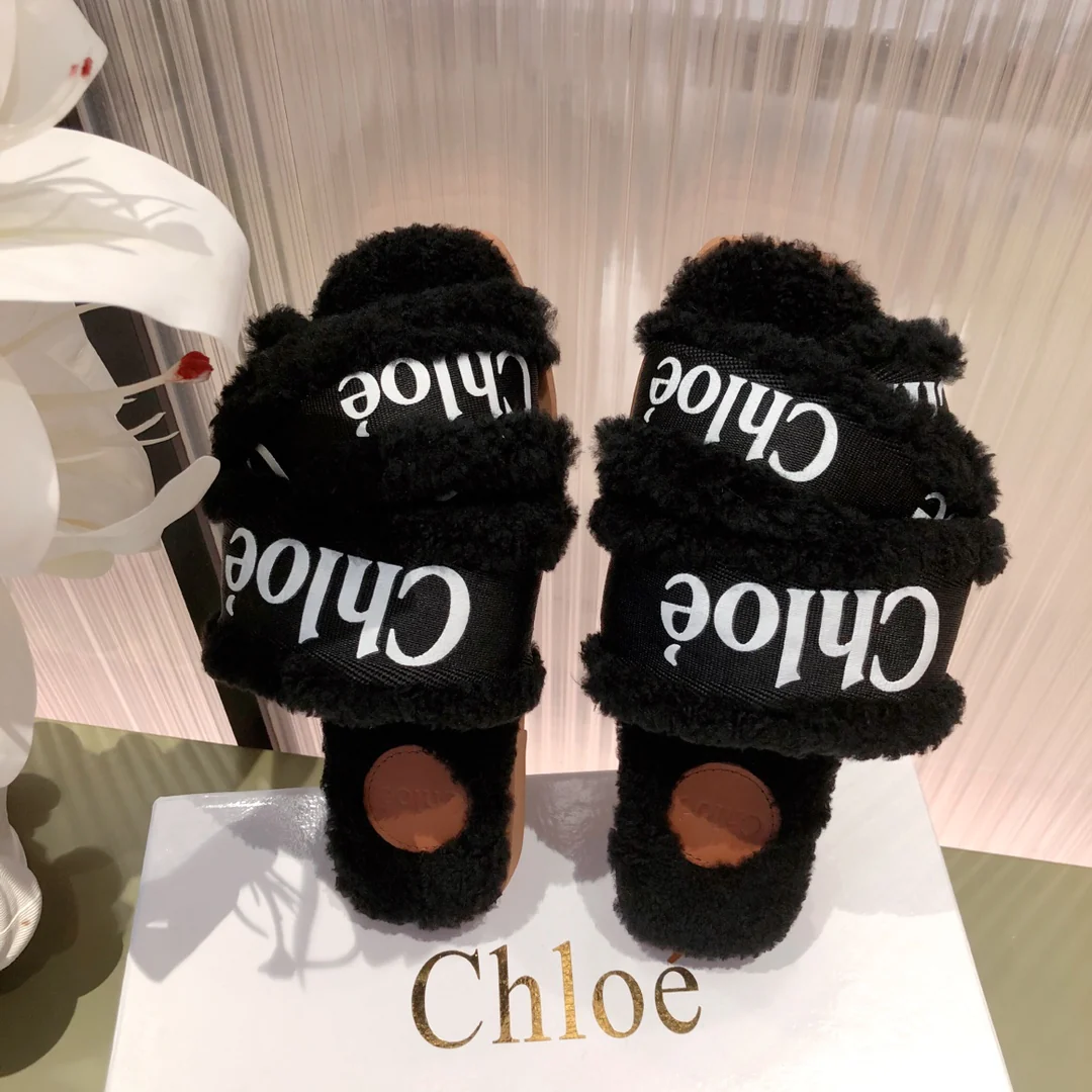 Туфли Chloe - Chloe - из овечьей шерсти - тапочки