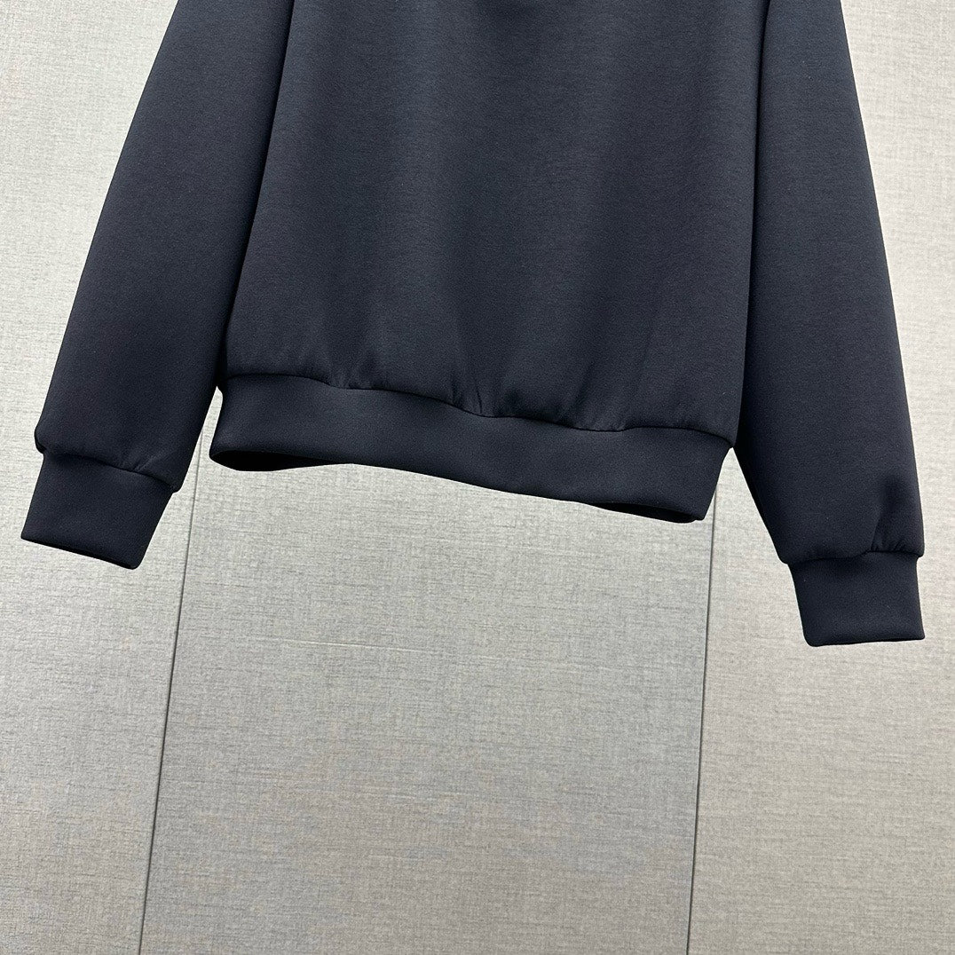 Miu Miu-2404 - Минималистичный повседневный комплект из двух частей из искусственной кожи - Черный