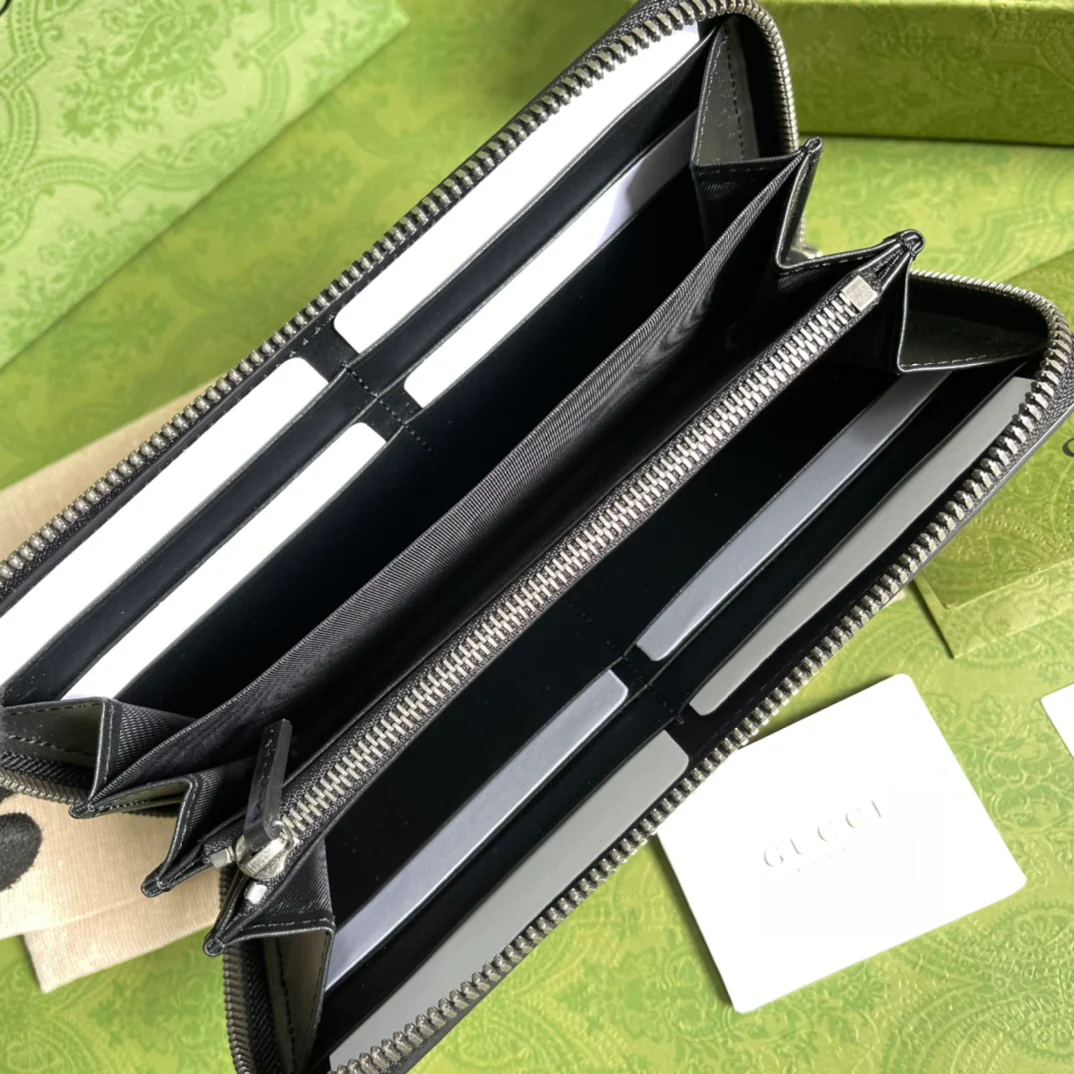 Gucci 最新款蜜蜂拉链长夹