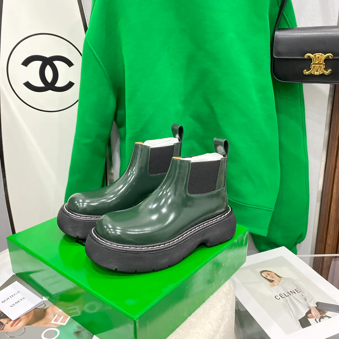 BV - Ботинки на каблуке - Зеленые