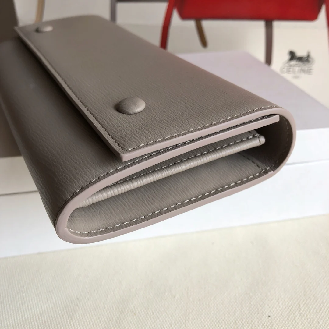 Кошелек-книжка Celine - темно-серый с узором 
