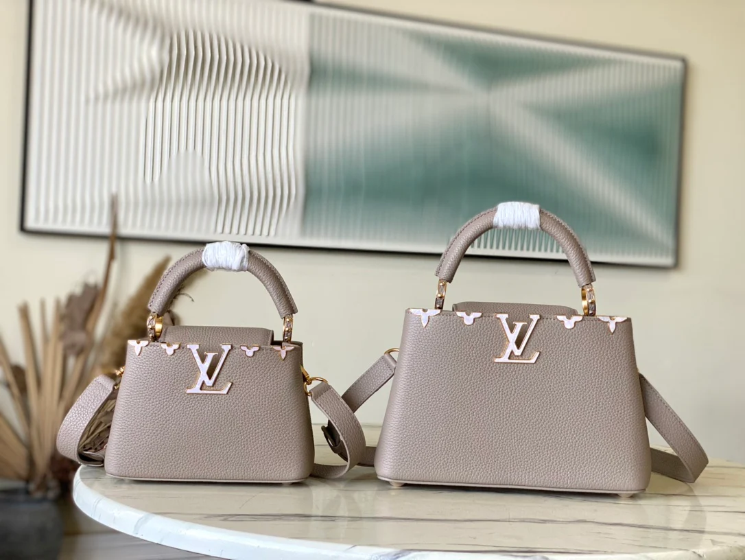 LV-m11341-capucines маленькая сумочка-серая