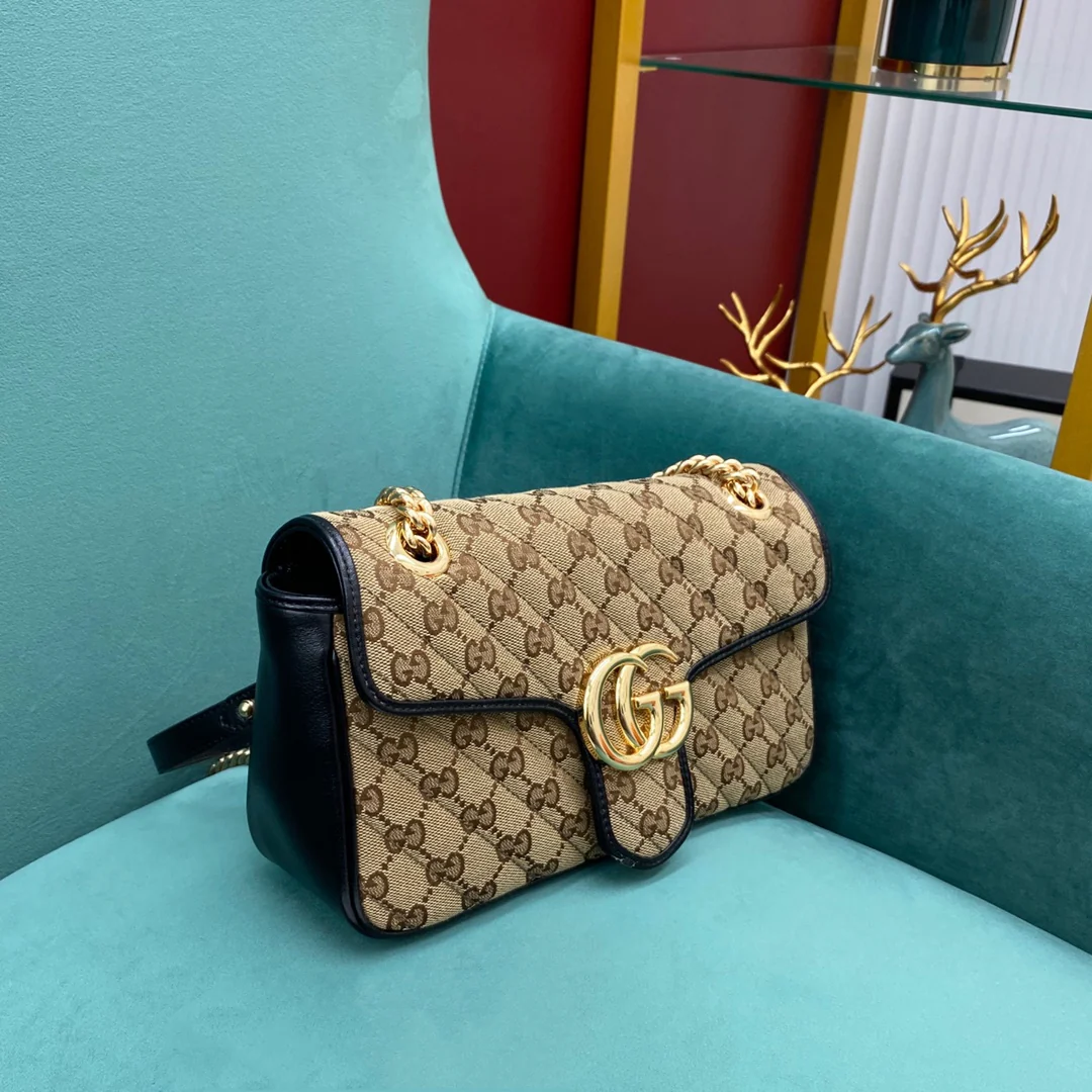 Gucci Marmont Medium 26cm Canvas Monogram