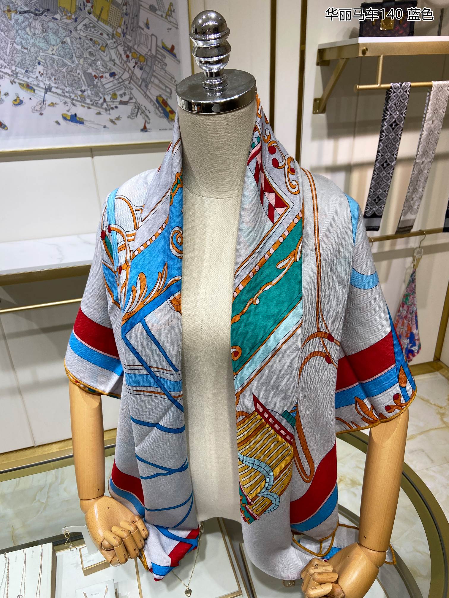 Hermes - Элегантный кашемировый шарф 