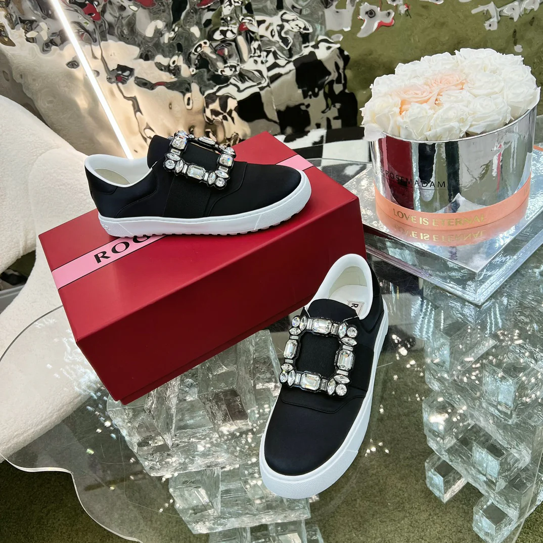 Обувь RV Shoes - Новинка ранней весны 2023 года - Белые кроссовки - Черные