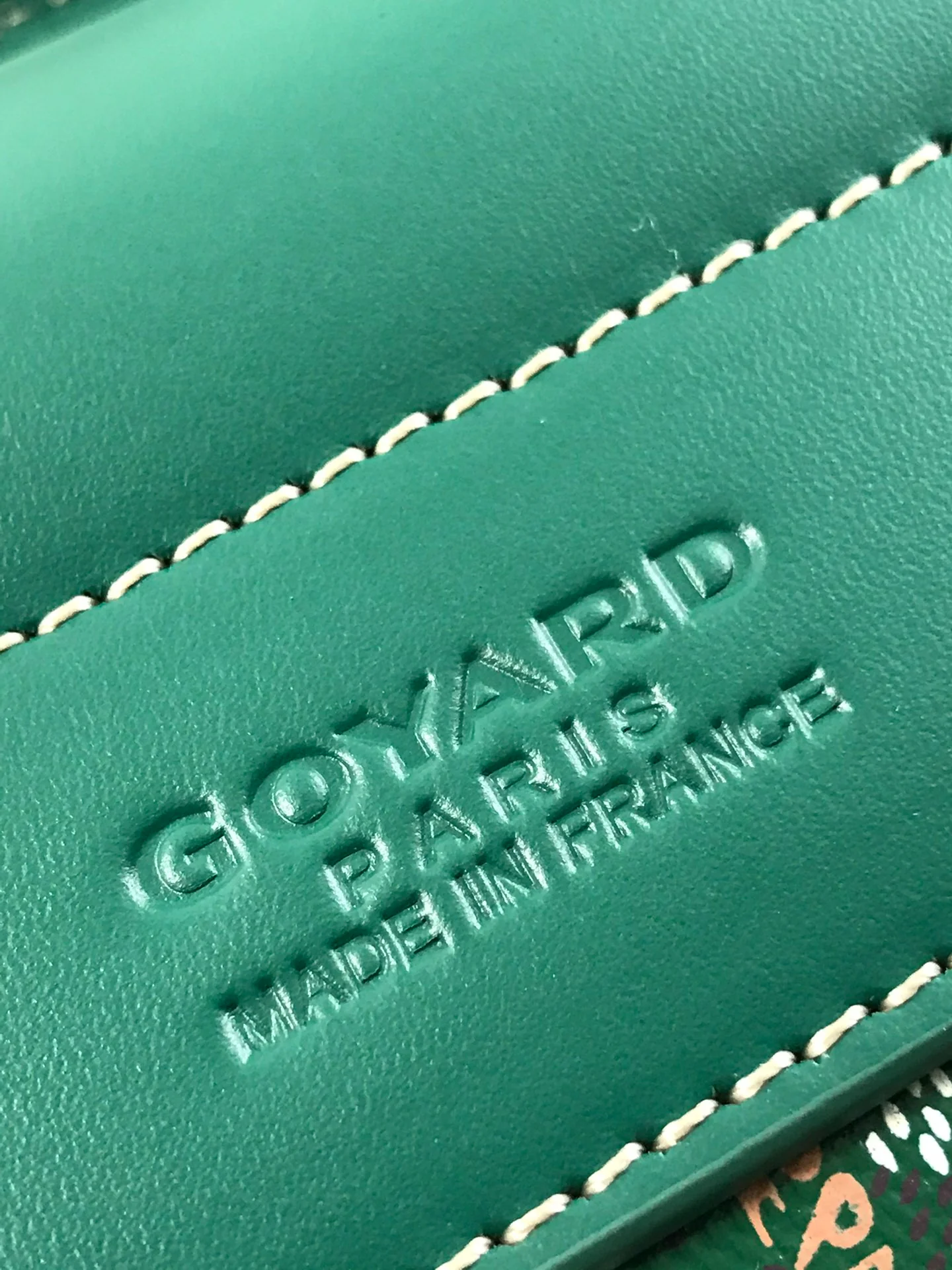 Сумка-мессенджер Goyard из льняного холста - зеленая