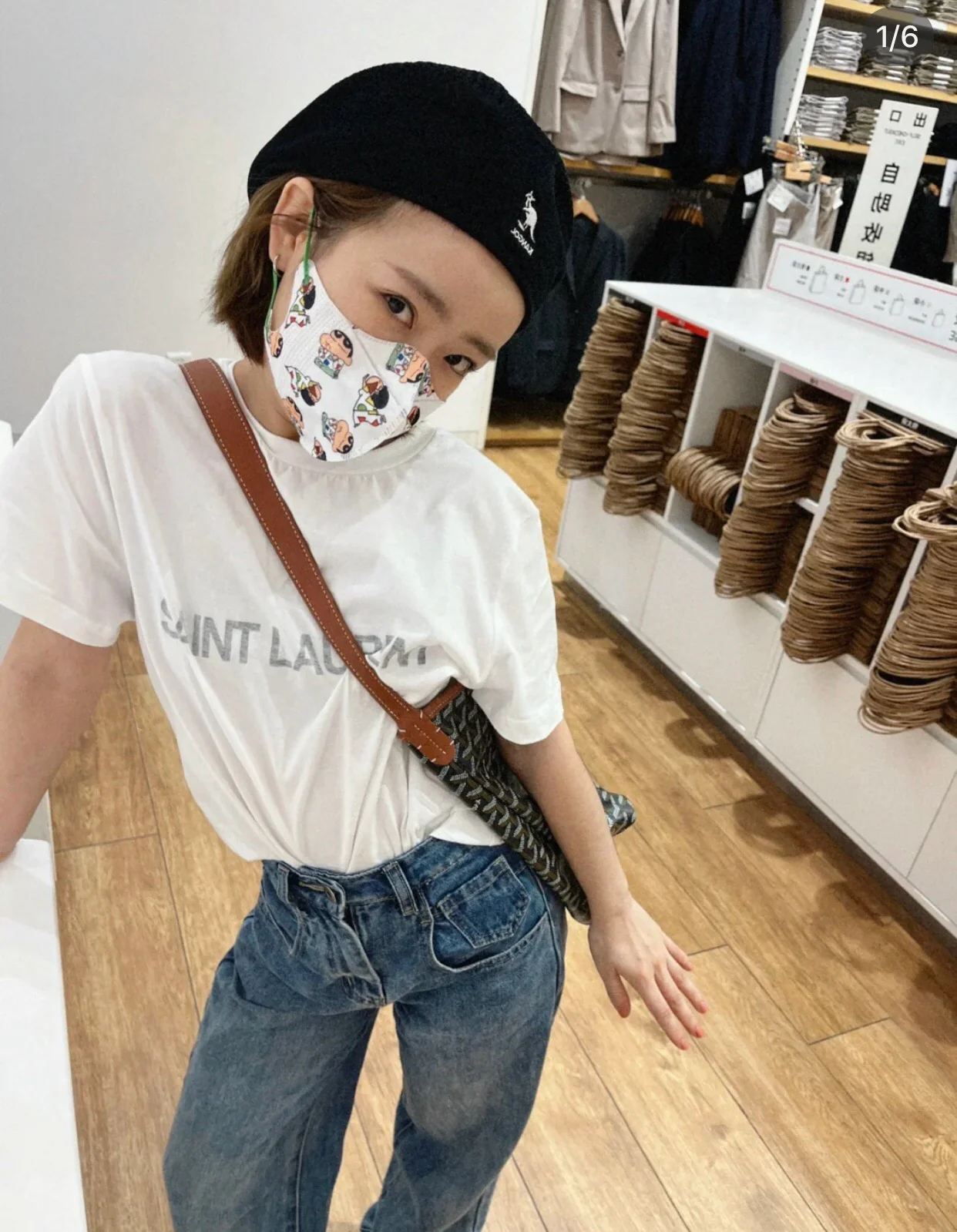 Сумка-тоут Goyard с монограммой, коричневая.