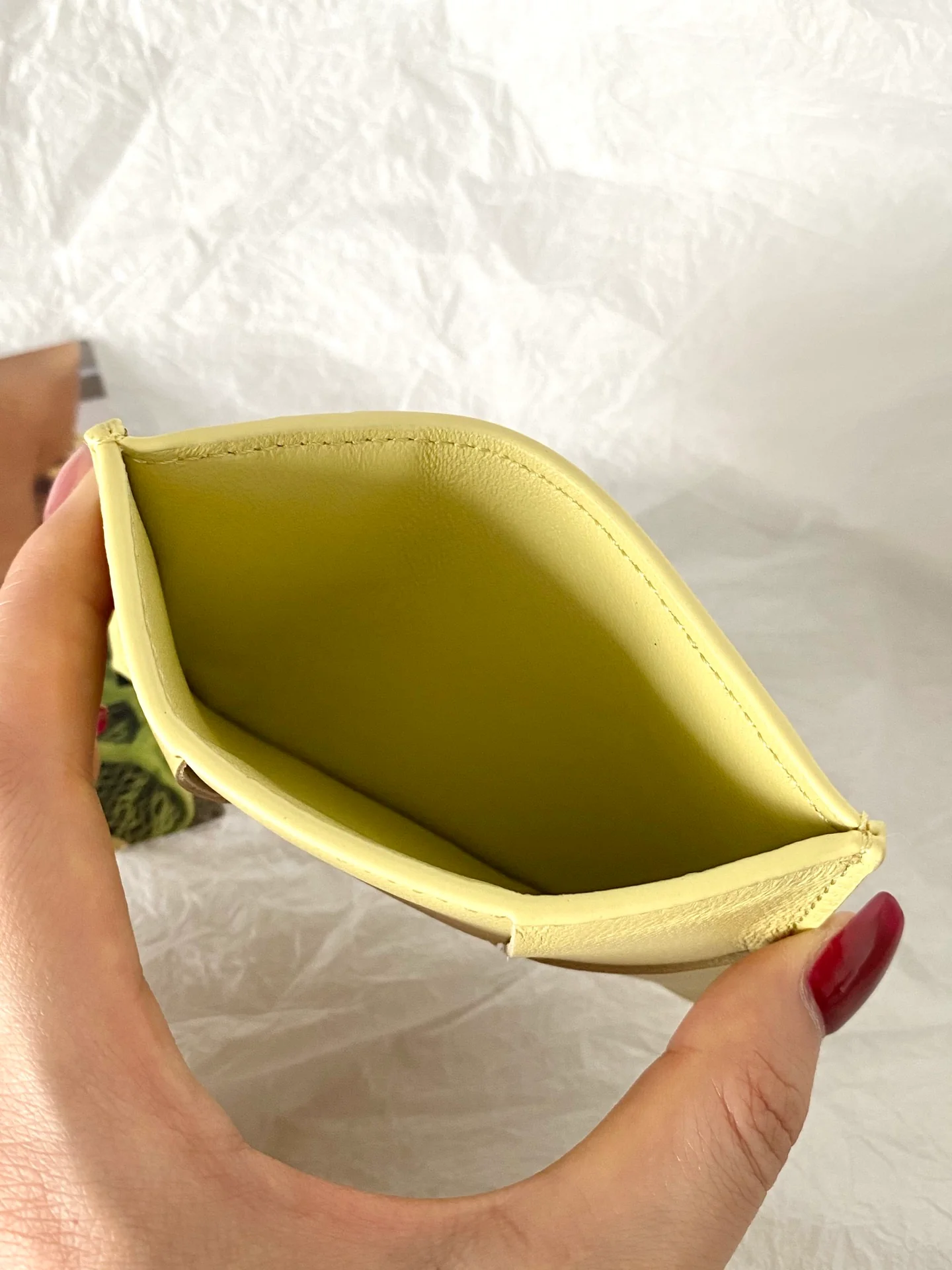 BV-小格子 卡包 小羊皮 11.5x7.5cm