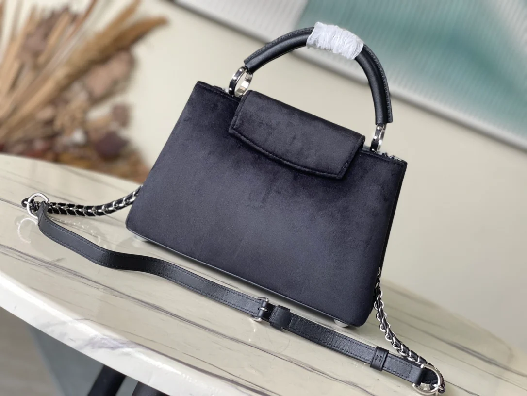 m23246-LV-capucines-flower-crown handbag-black small size