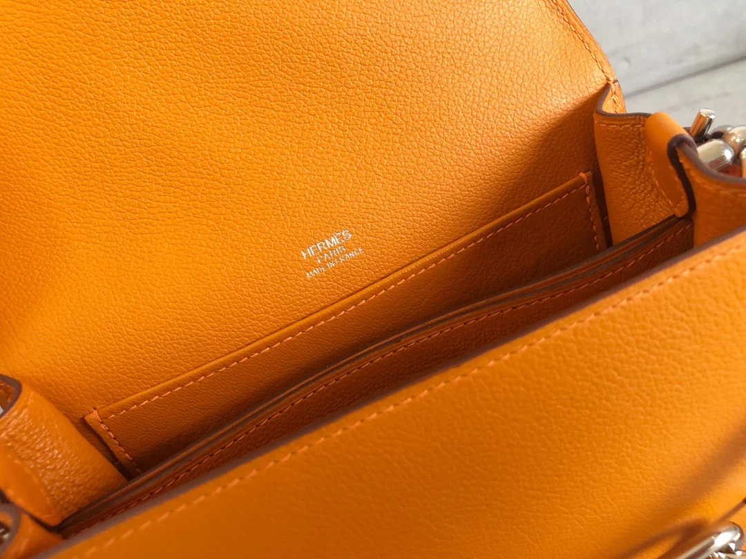 Серебряная пряжка Hermes Roulis 19 Sun Yellow