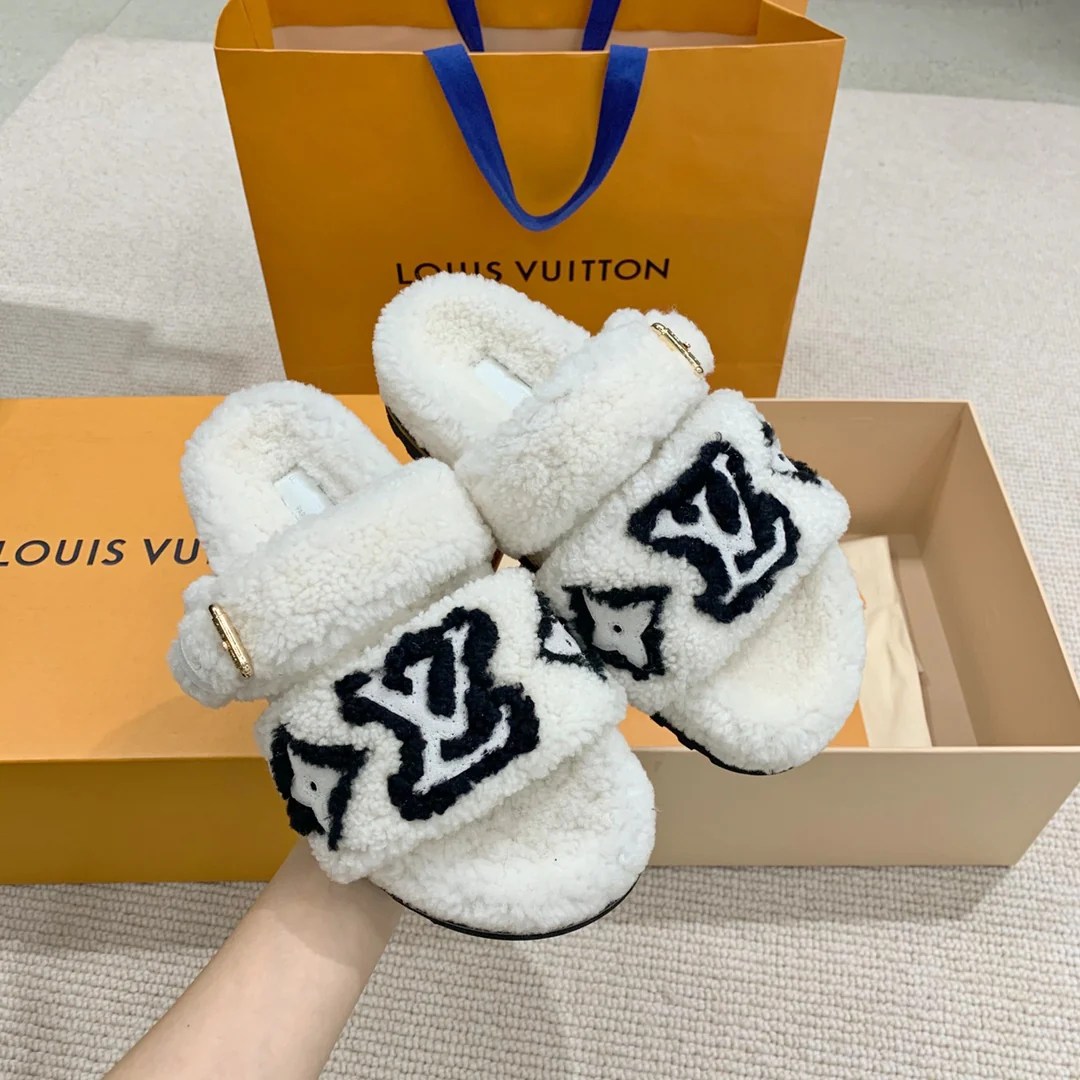Меховые тапочки LV Paseo Comfort Series 