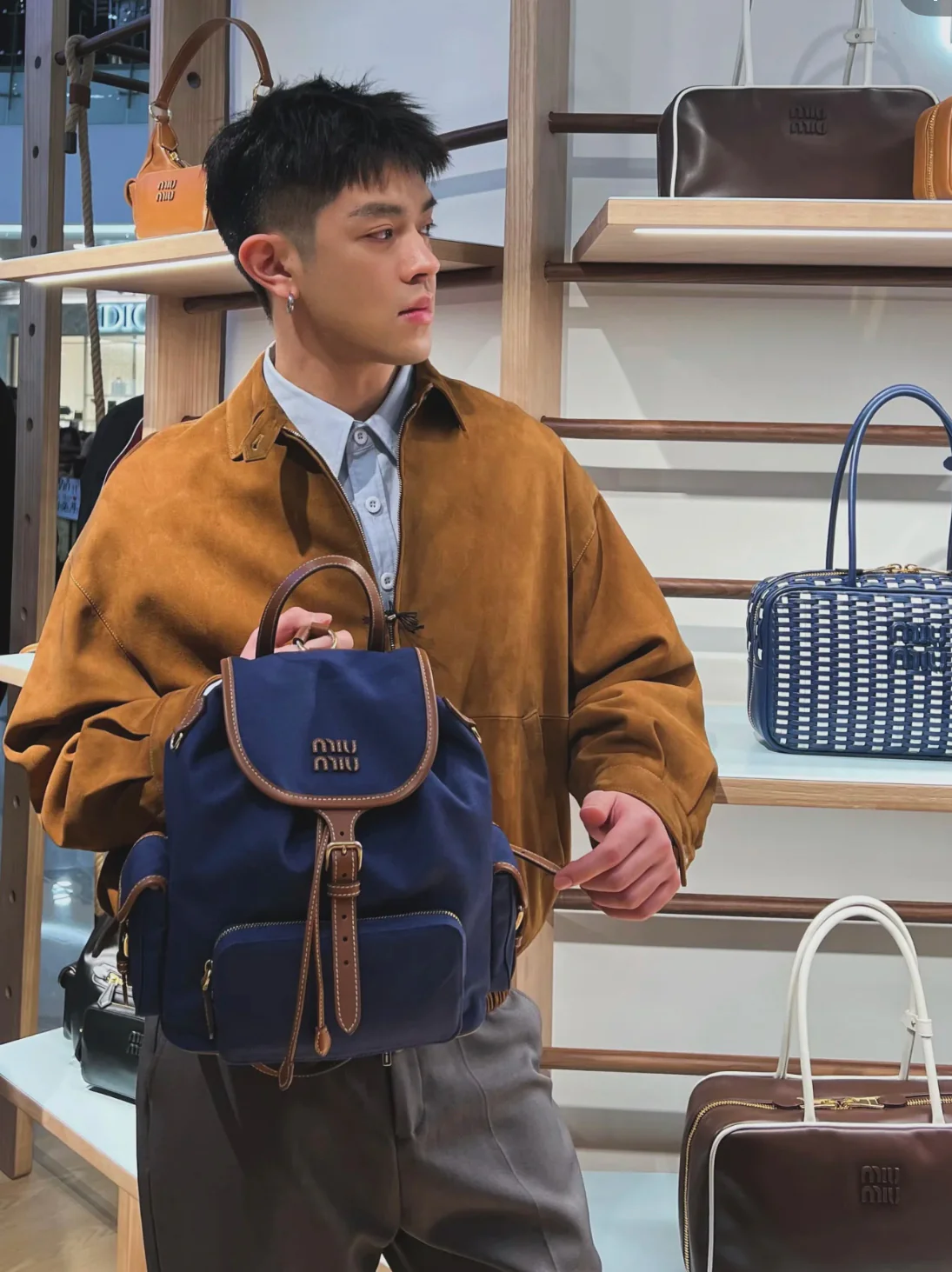 Рюкзак Miu Miu из канваса и кожи — впечатления от ношения