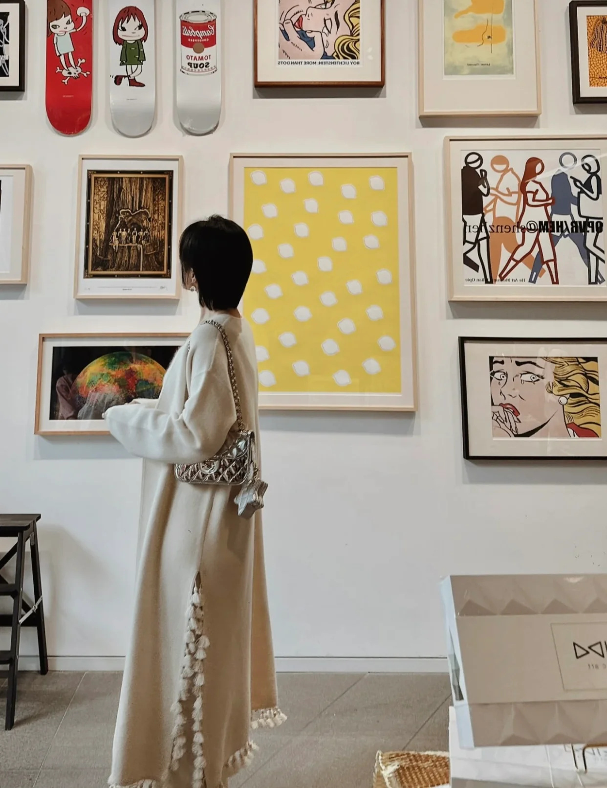 Весенняя коллекция Chanel - 24c - Сумка CF Star Flap Bag - Серебристый