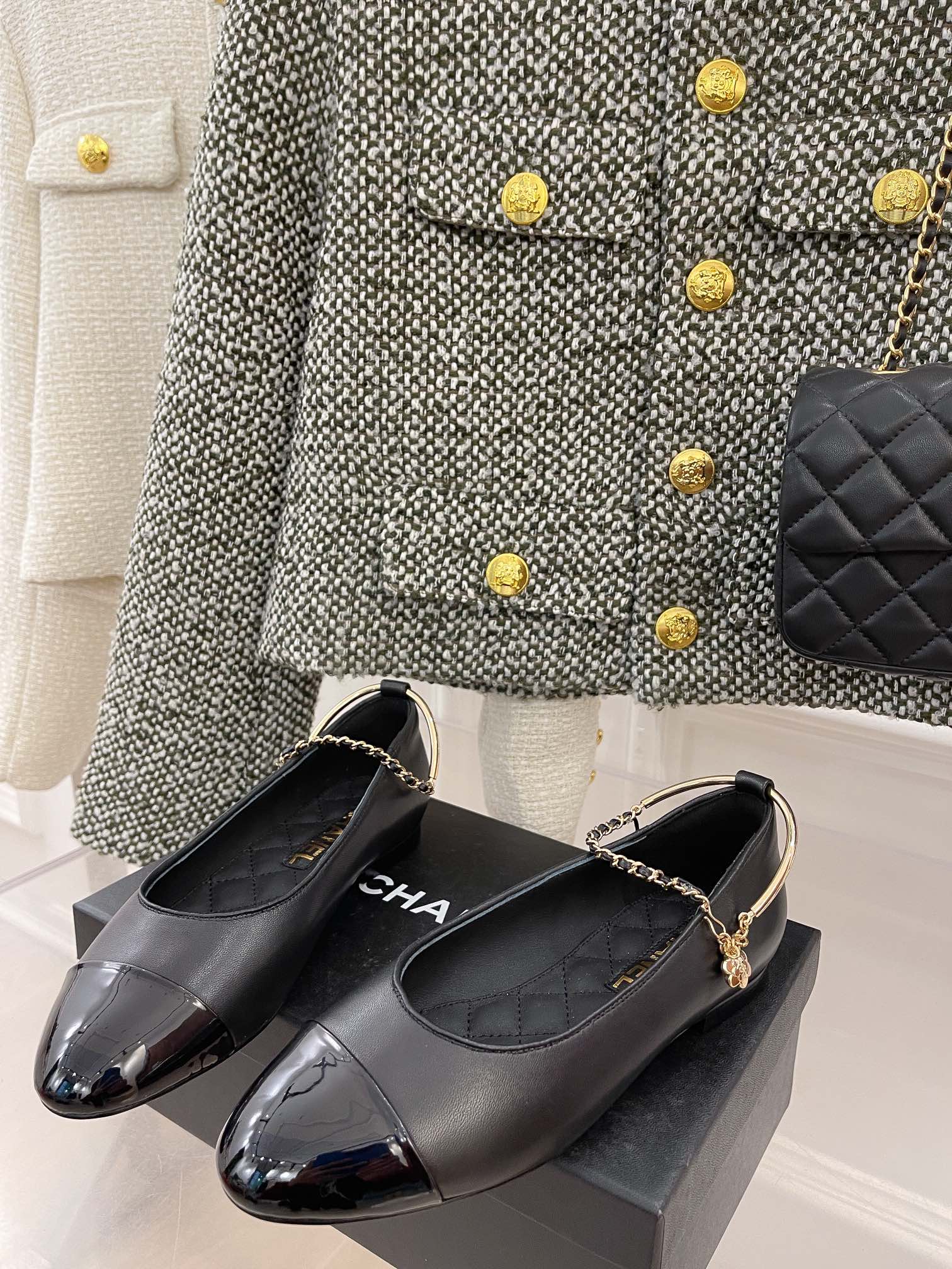 Chanel - Изысканная цепочка - Туфли Мэри Джейн - 5