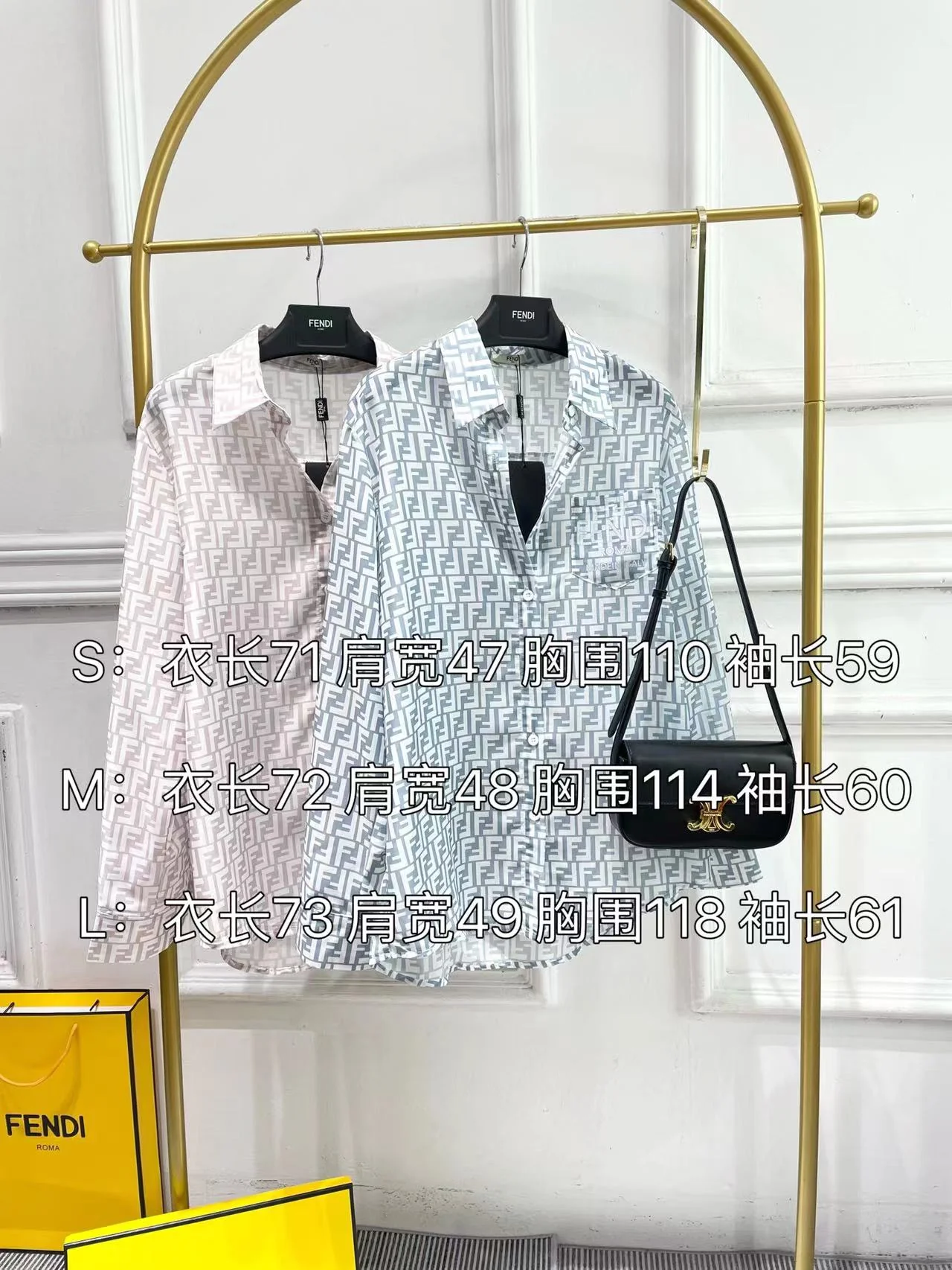 Fendi-2403 - Весна/Лето. Новая рубашка из хлопка и льна с цифровым принтом, легкая.