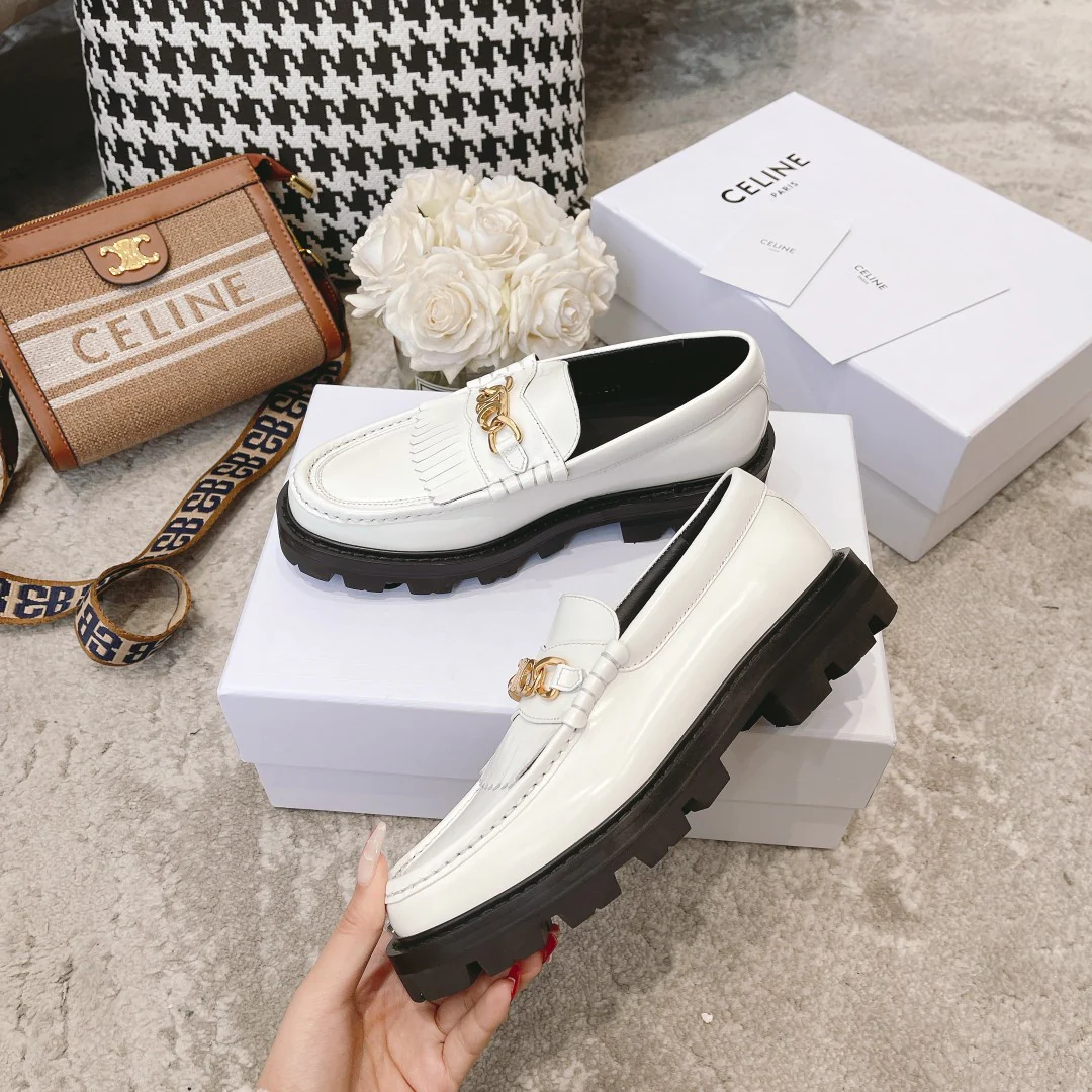 Обувь Celine - Celine - классические лоферы - белые