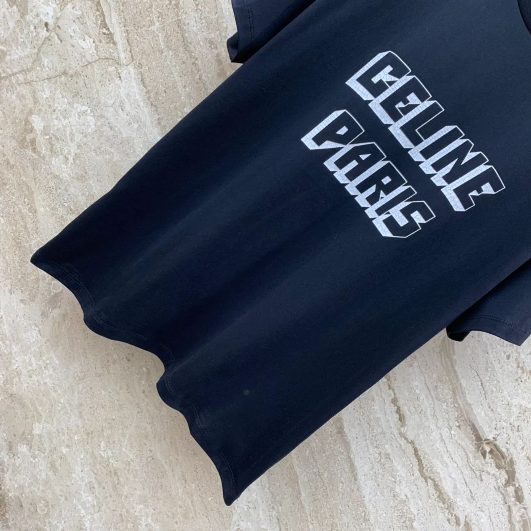 Celine-2403 - Футболка с коротким рукавом и принтом 