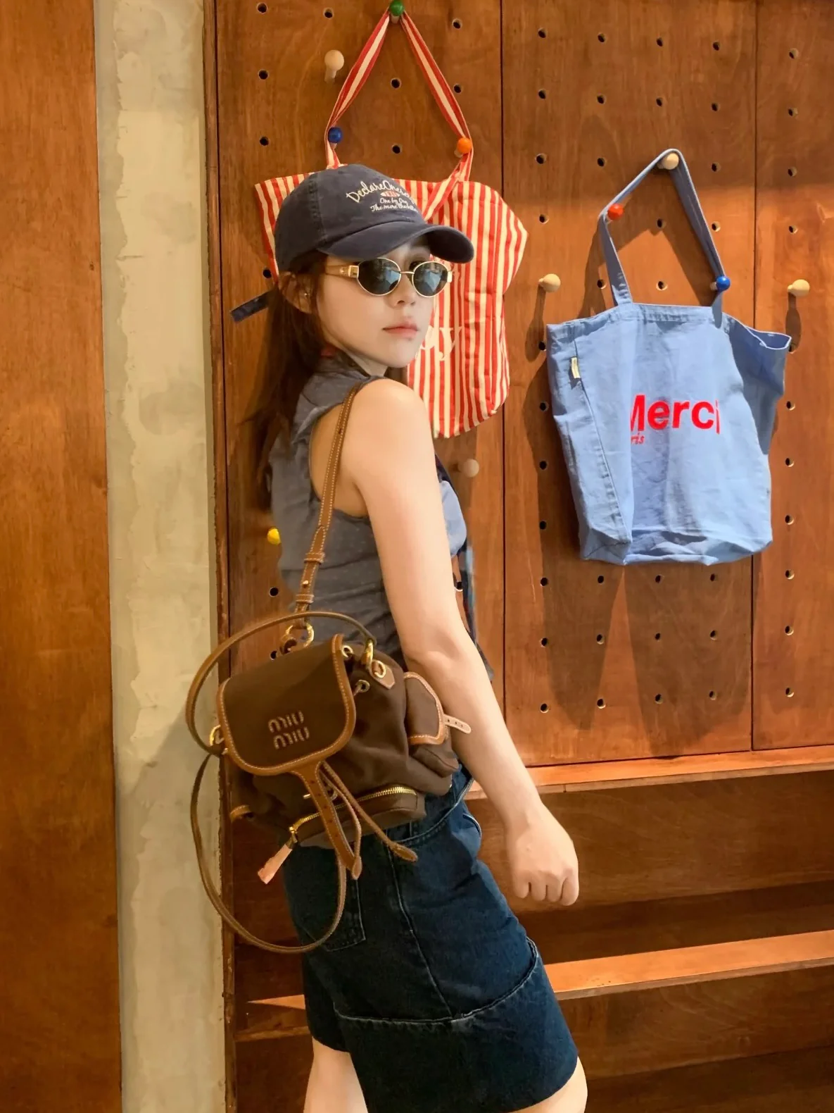 Рюкзак Miu Miu-5bz043m1280, маленький размер.