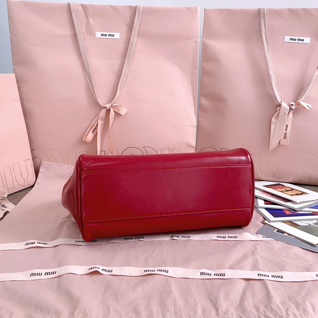 Сумка для боулинга Miu Miu-5bb182, красная.