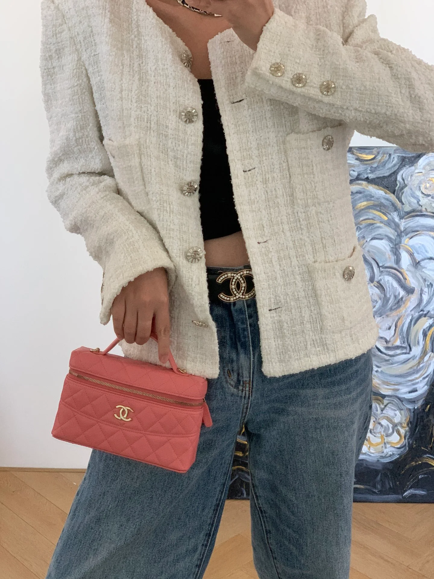 Сумка-мессенджер Chanel LP, розовая.