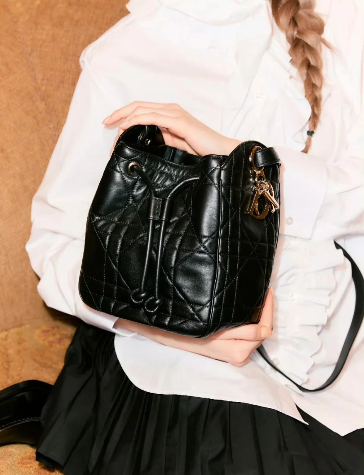 Сумка-ведро Dior Motion - Маленькая - Черная