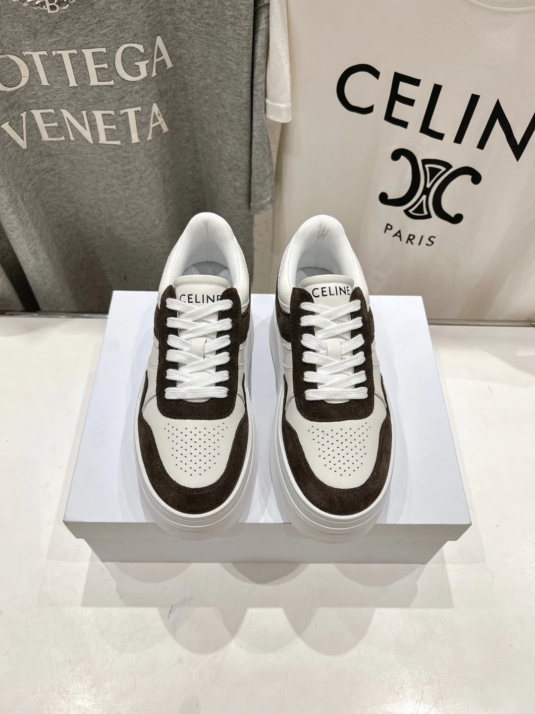Кроссовки на платформе Celine 2024 — черные