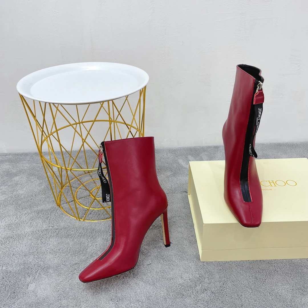 Новинка сезона осень/зима 2022 от Jimmy - Ботильоны на шпильке - Красные