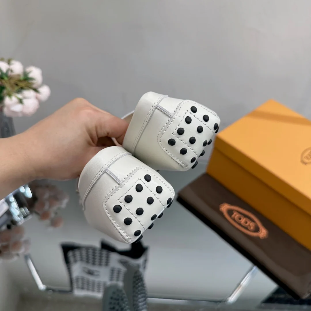 Tods - Лоферы - Металлический белый