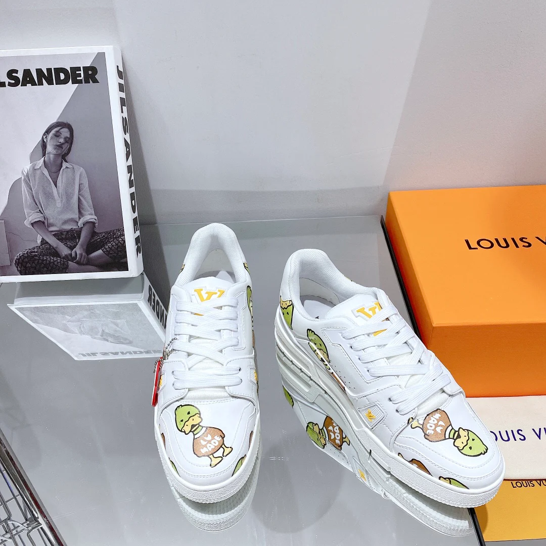 Обувь LV - кроссовки LV, стиль - парная модель - повседневная обувь - 2