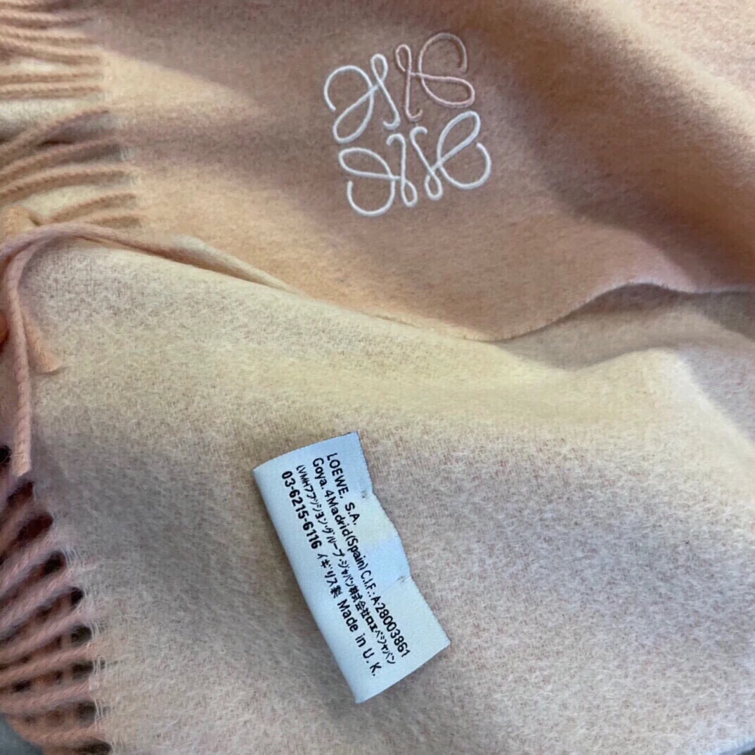 Шарф ?Лолита? с вышивкой ?Водяная рябь? — 100 г — Кашемир — Абрикосовый