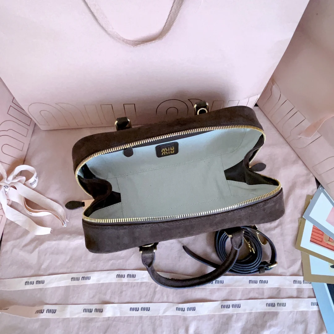 Miu Miu-5bb148-Замшевая сумка для боулинга-Средний-d8-nk4