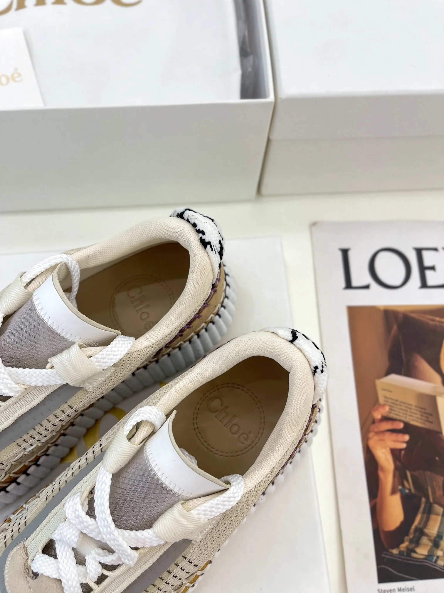 Повседневные туфли Chloe Rainbow - бежевые