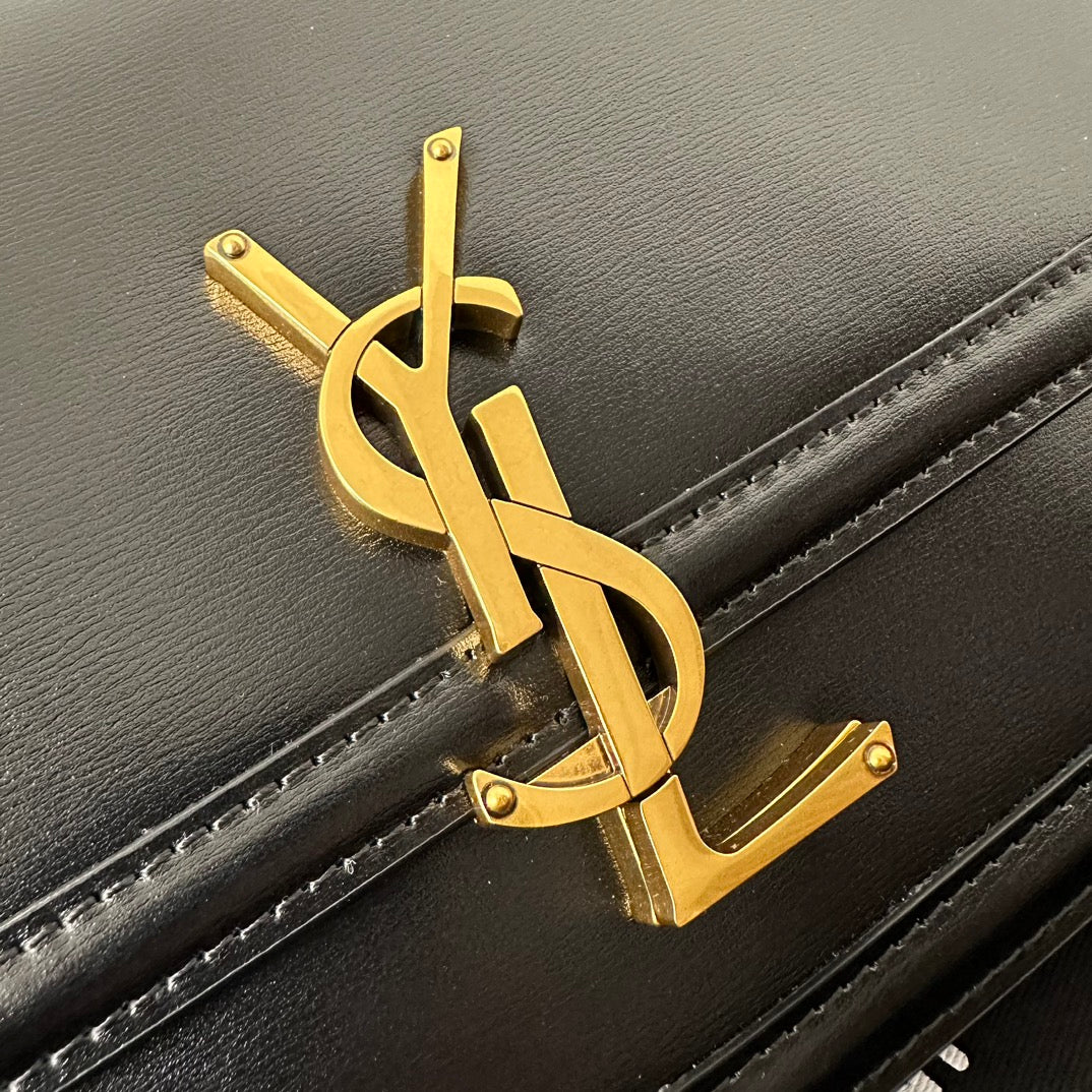YSL Box Saint Laurent Tofu Bun Large Black