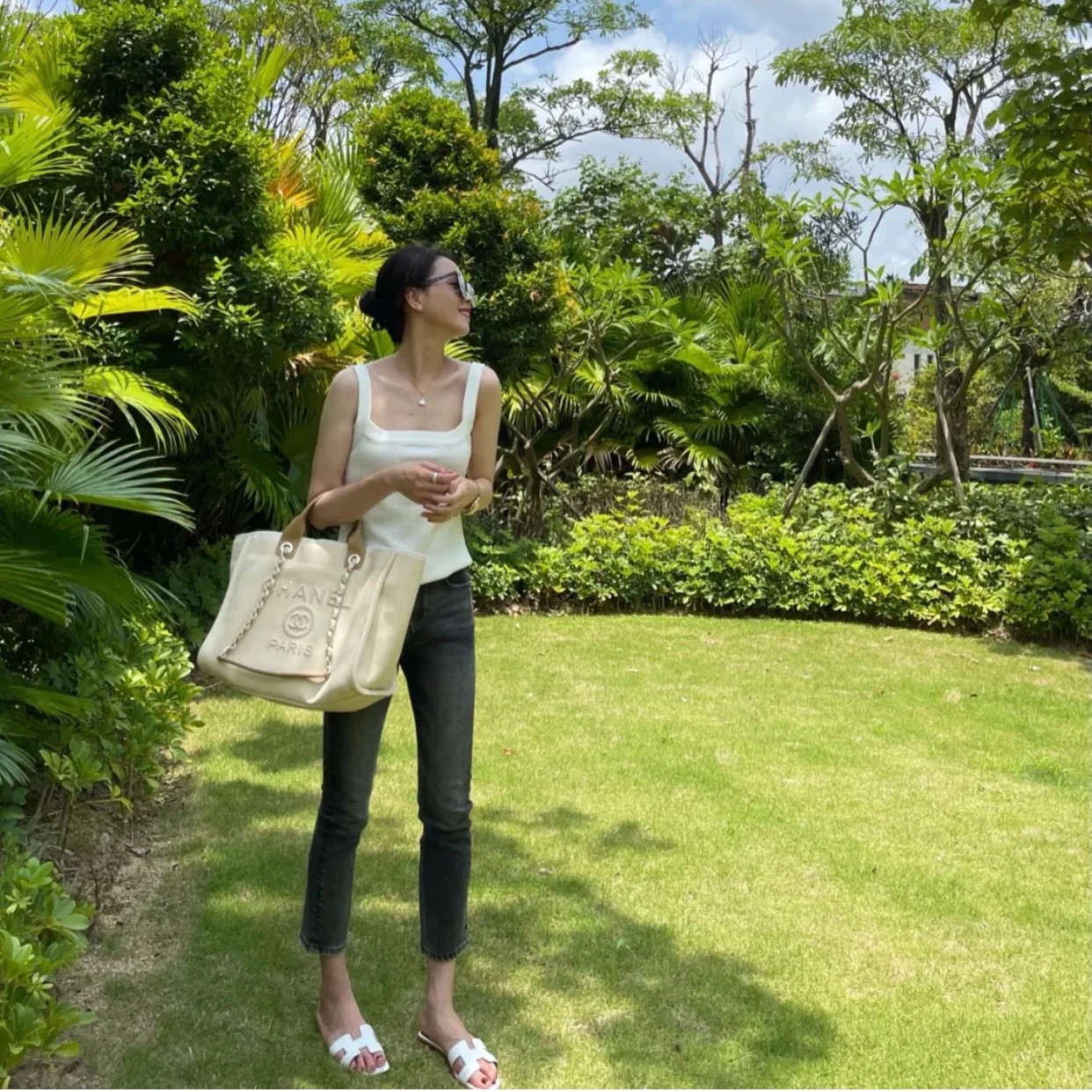 Пляжная сумка Chanel Pearl