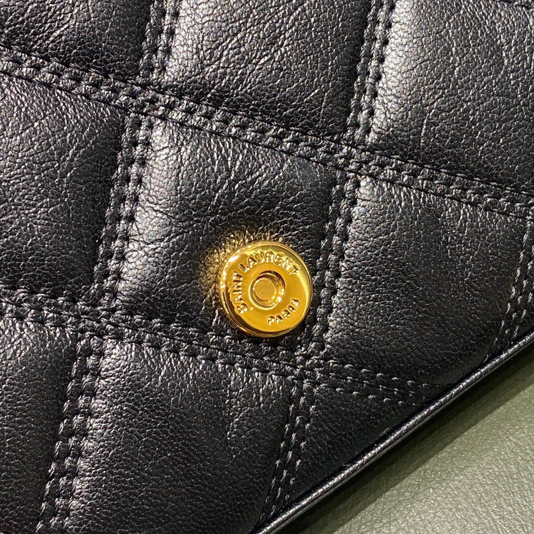 Сумка YSL-Becky из овечьей кожи с ромбовидной стёжкой и цепочкой - 1 шт.