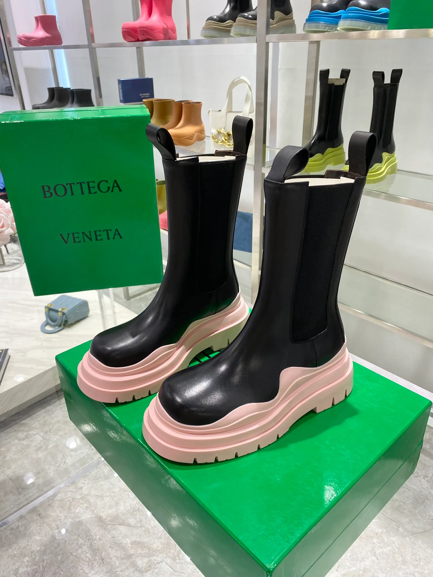 Обувь BV - BV - основа - до середины икры - ботинки Martin на платформе