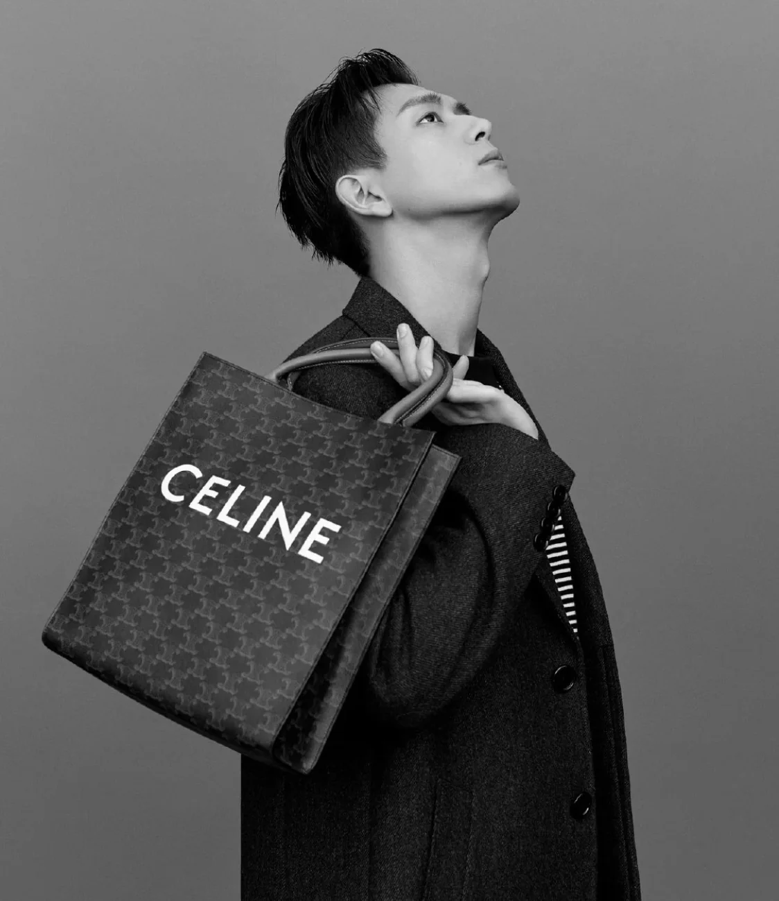 Celine-Cabas Medium Monogram Leather