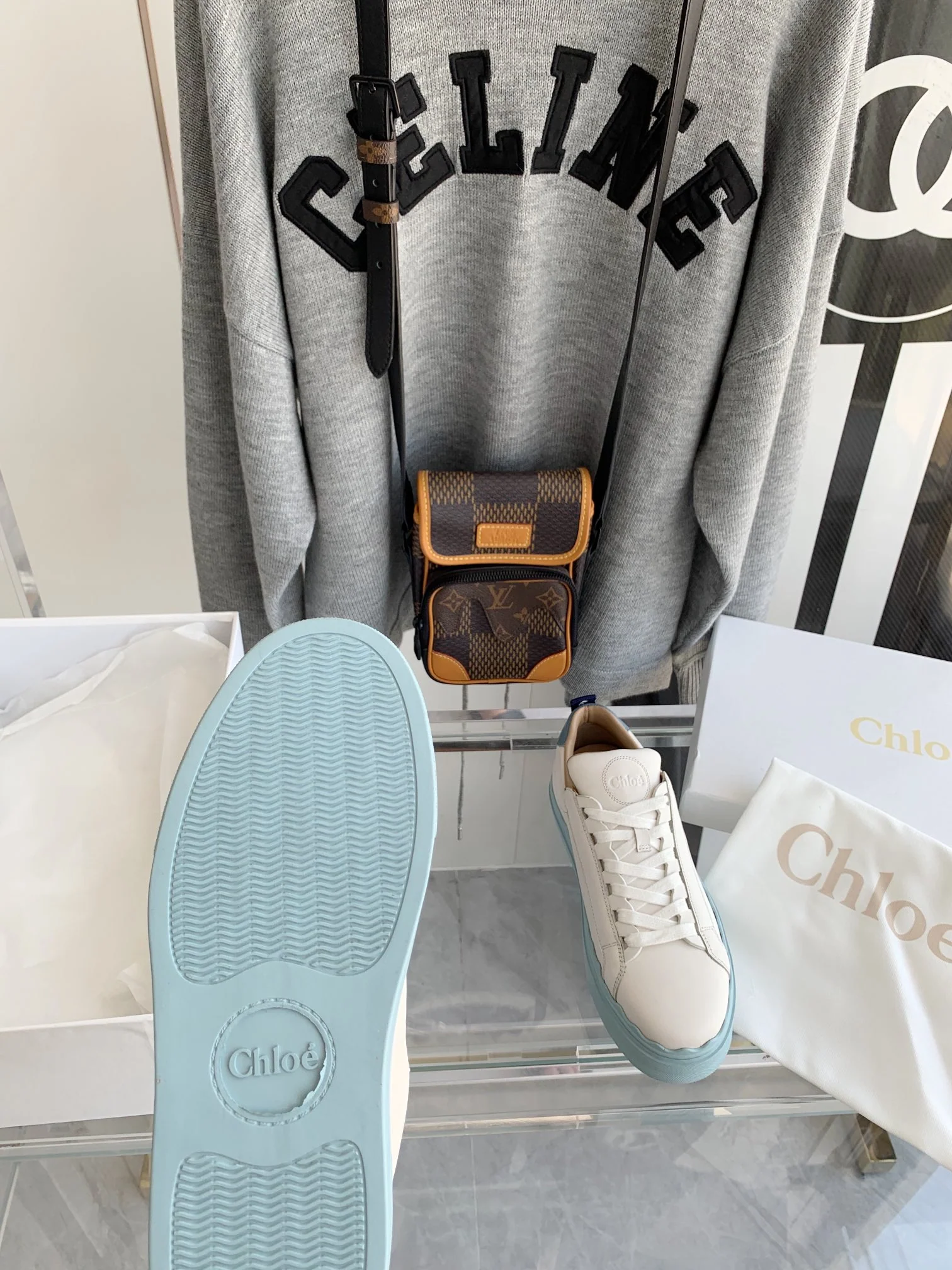 Chloe - Белые кроссовки - Кроссовки на платформе