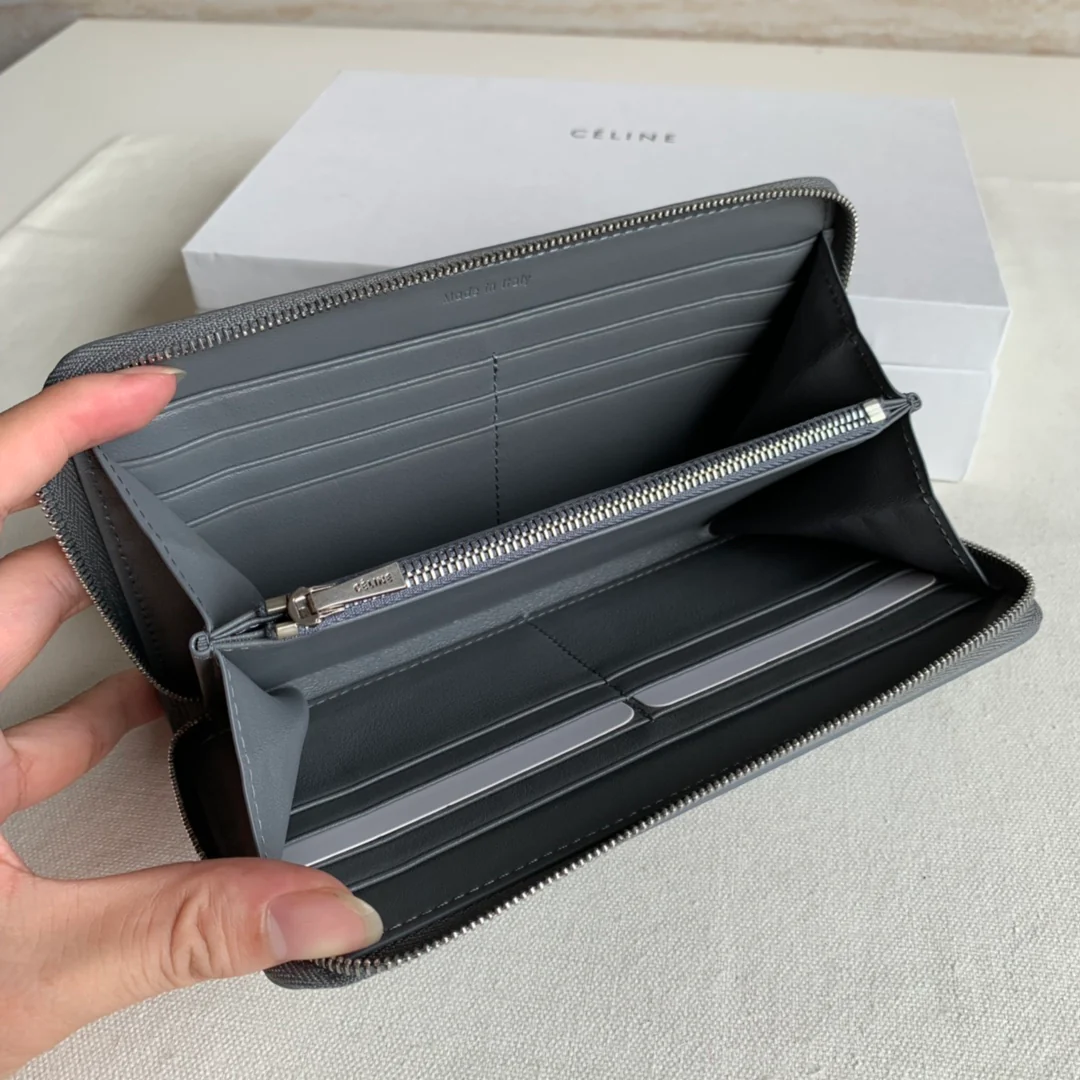 Кошелек Celine на молнии - узор 